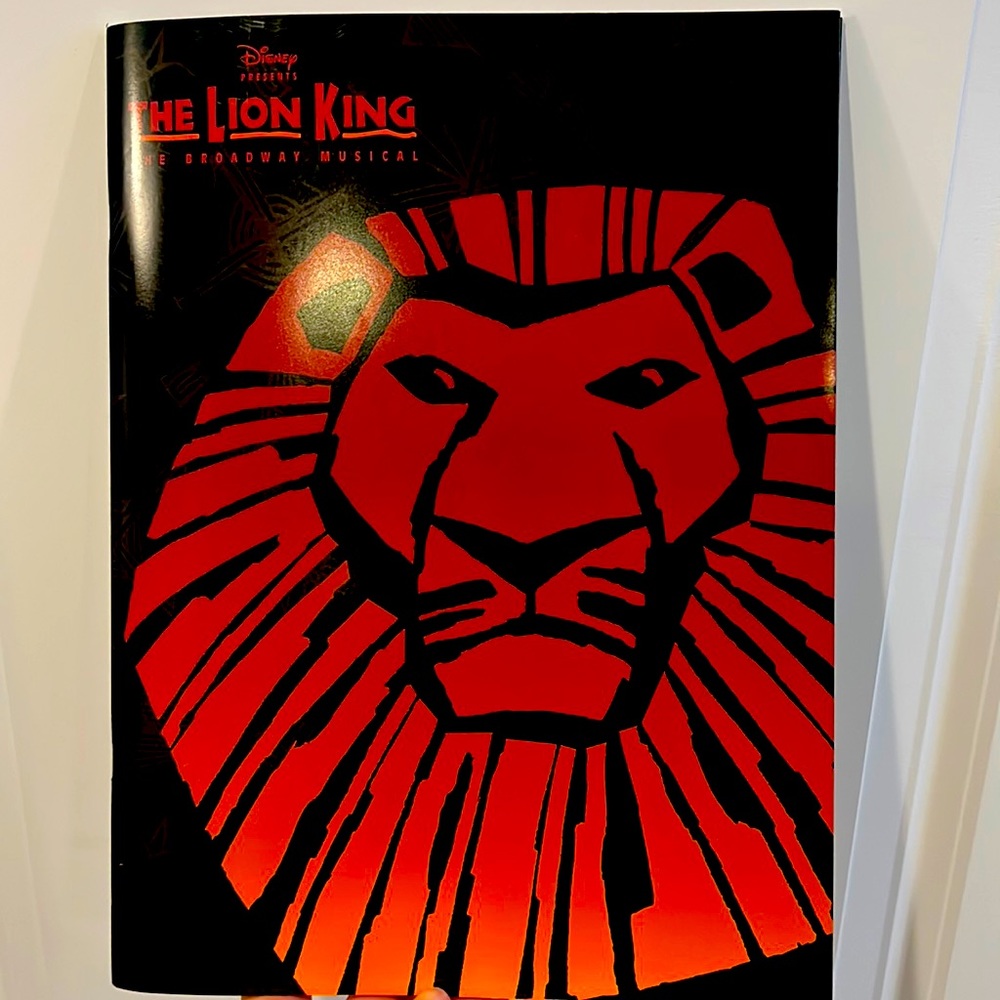 The Lion King Broadway Musical Souvenir program